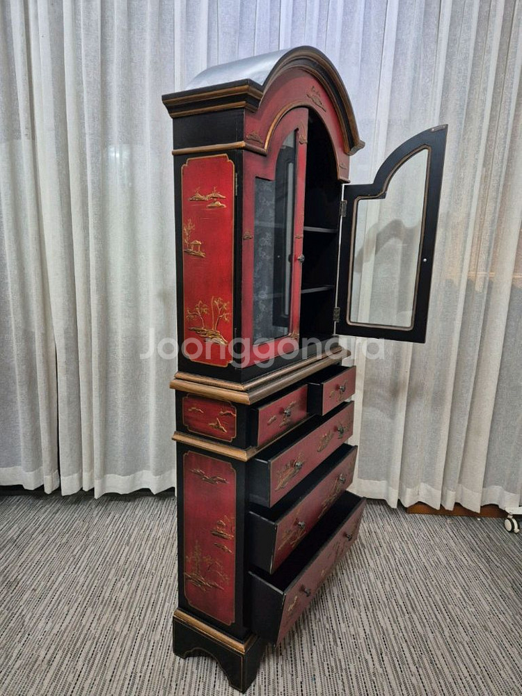 고가구 Chinese style 서랍 선반 장식장--5