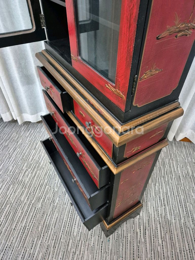 고가구 Chinese style 서랍 선반 장식장--3