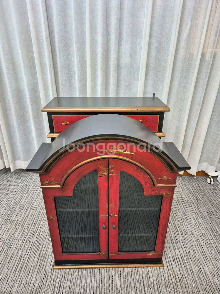 고가구 Chinese style 서랍 선반 장식장--6