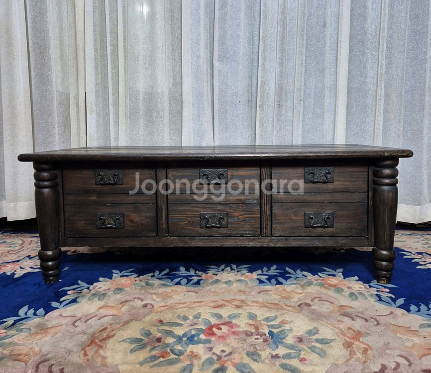 USA 엔틱 포터리반 Coffee Table--0