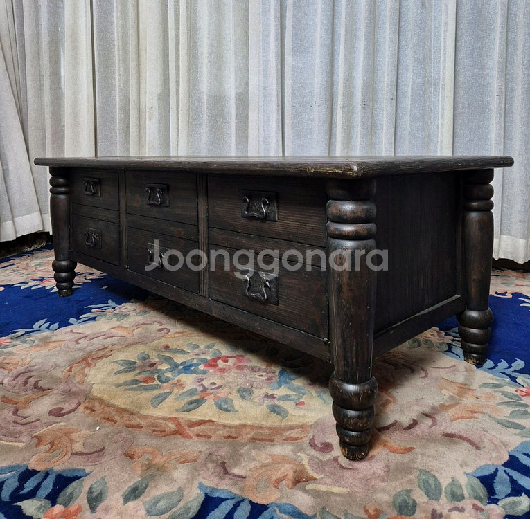 USA 엔틱 포터리반 Coffee Table--1