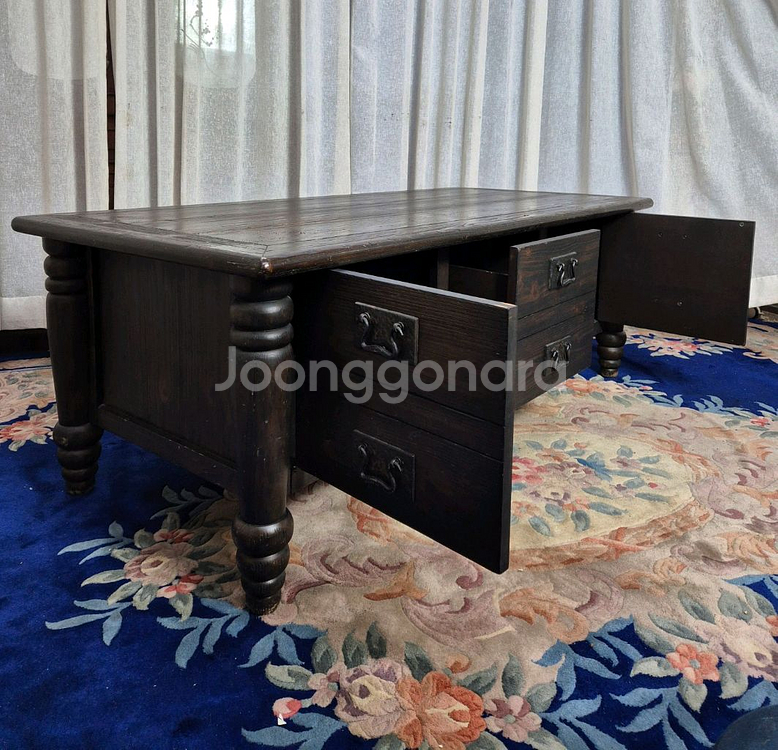 USA 엔틱 포터리반 Coffee Table--3