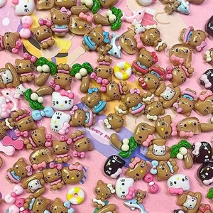 50p_태닝키티 네일파츠 헬로키티