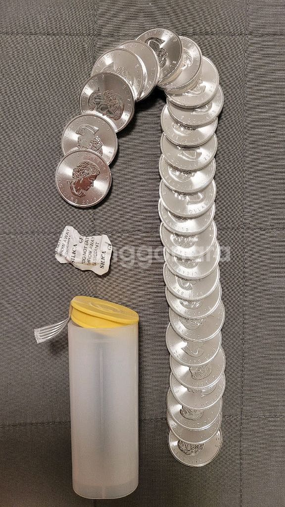 실버바 캐나다 메이플은화 25온스( 1온스*25개)--2