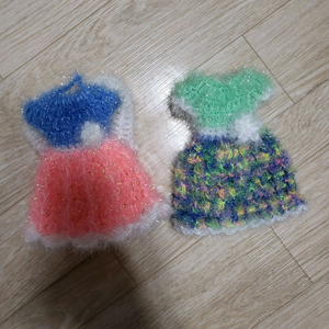 핸드메이드 드레스 수세미 일괄