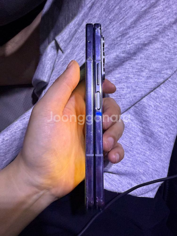 z폴드5 512기가 자급제 아이스블루 정품액정교체품--4