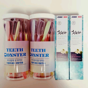 [택포]티스몬스터(대왕칫솔)22개/대용량2080치약2개