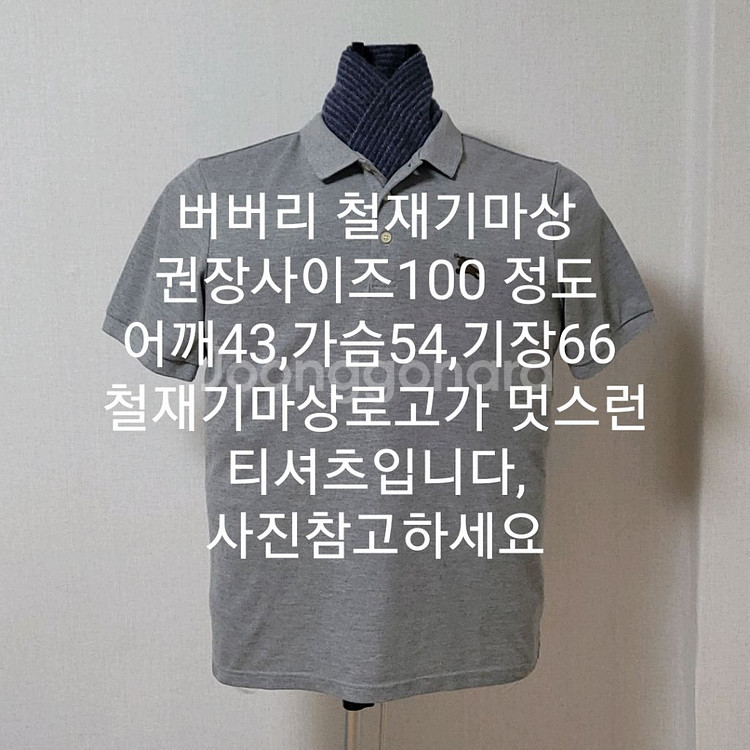 버버리 반팔티셔츠 철재기마상--6