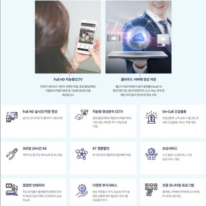 KT텔레캅 cctv 기가아이즈뷰 6대