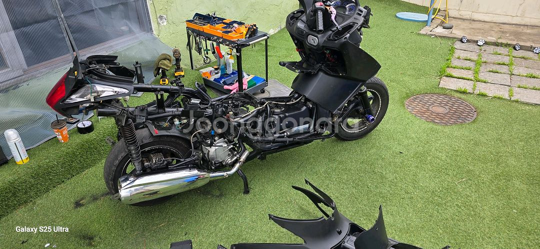 SYM GTS125 스쿠터 ㅡ 서류X--0