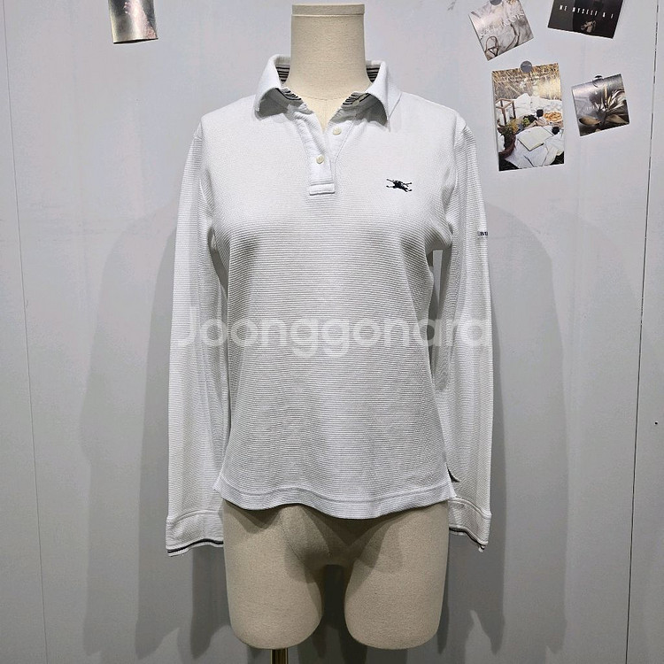 버버리 카라 긴팔 티셔츠 카라티 면티 흰티 폴로--0