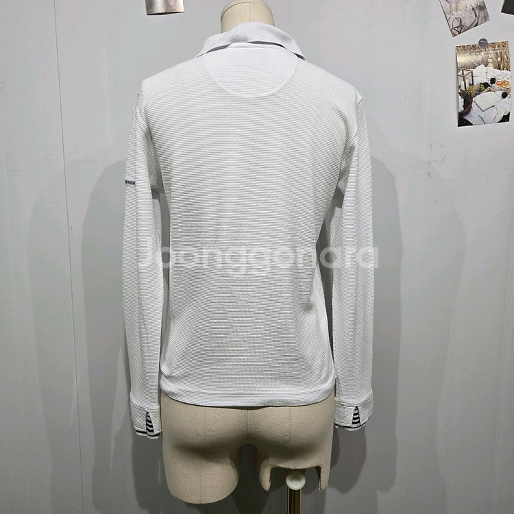 버버리 카라 긴팔 티셔츠 카라티 면티 흰티 폴로--1