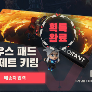 발로란트 장패드,키링