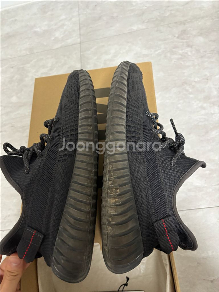 신발 아디다스 이지부스트 350v2 트리플 블랙--6