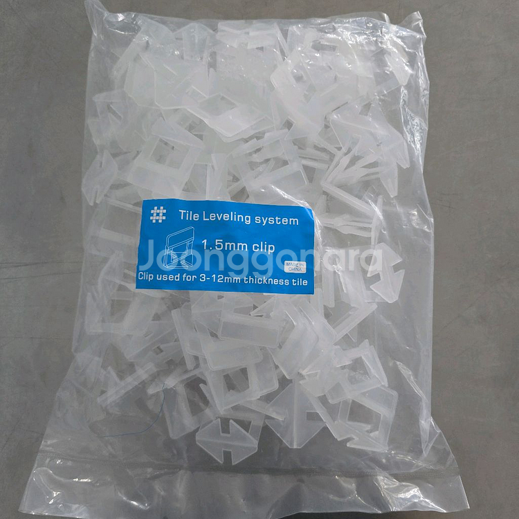 기광 타일 평탄클립 100개 1.5/3~12mm 흰색A--0
