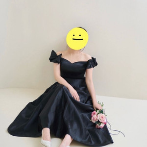 블랙 웨딩드레스