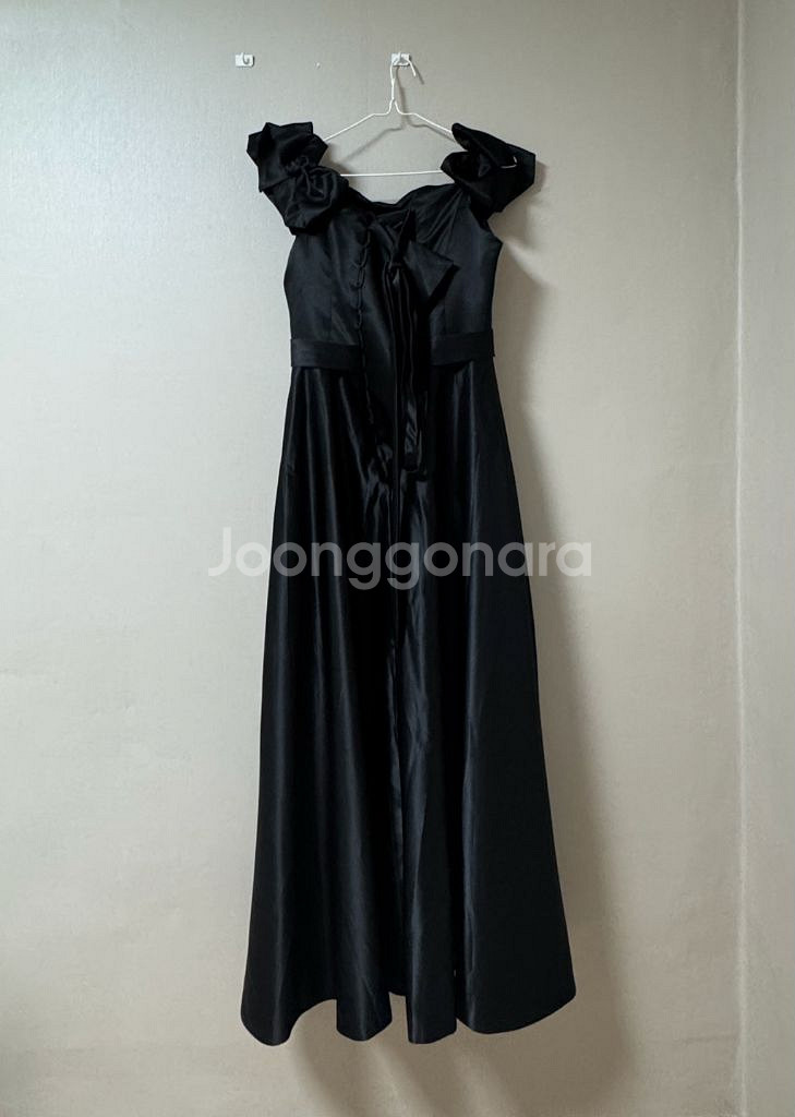 블랙 웨딩드레스--4