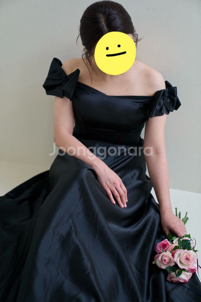 블랙 웨딩드레스--0