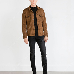 새상품)ZARA 브라운 스웨이드 자켓 M사이즈