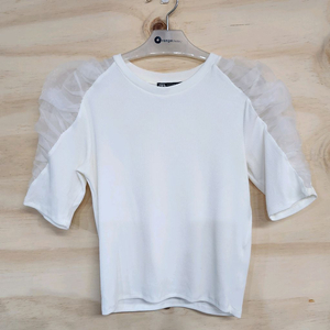 228) 자라 ZARA 레이스포인트 반팔