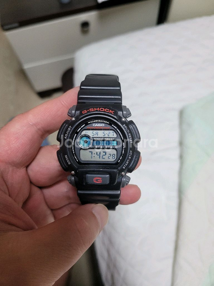 쥐샥 정품 dw-9052 군인시계 전자시계 방수시계 밴--0