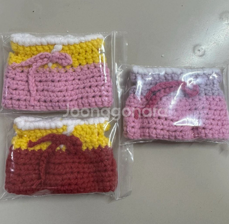 10cm 뜨개질 한복 인형옷 양도--0