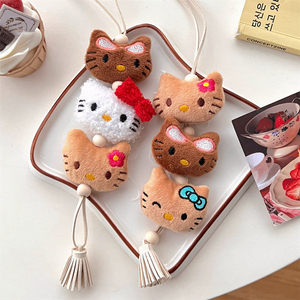 하와이 태닝 헬로 키티 3단 인형 키링