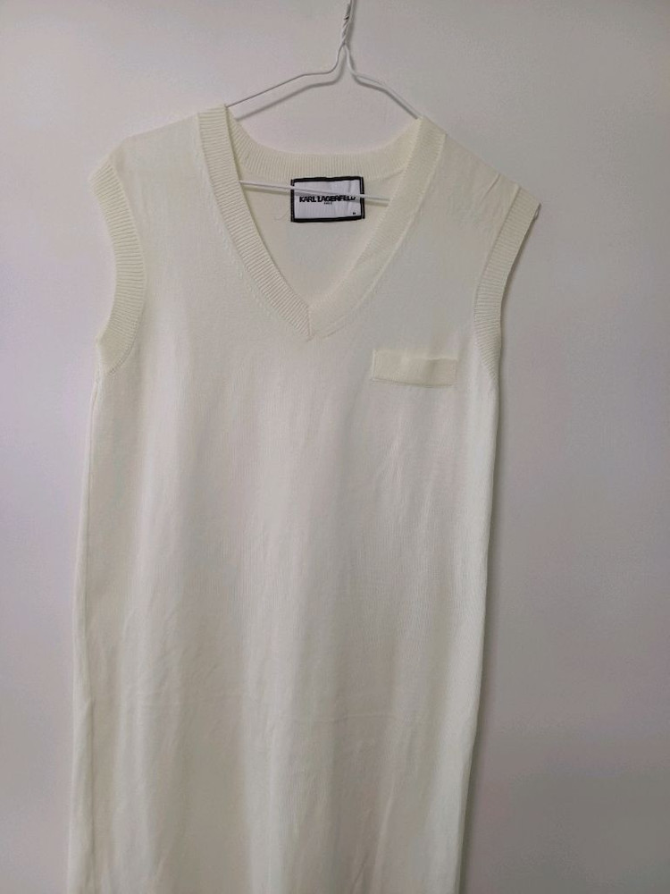 여성 칼라거펠트 봄.가을 여름니트 롱베스트(사방스판95 이미지