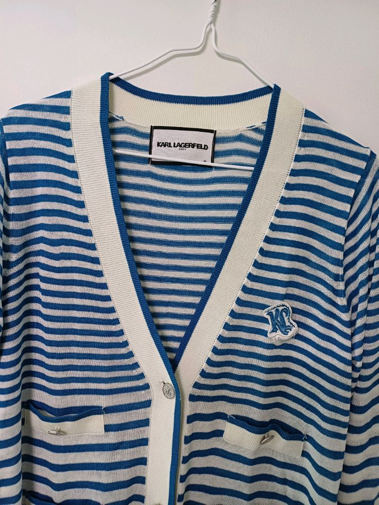 여성 칼라거펠트 여름 롱가디건(새상품.오버핏90-95) 이미지