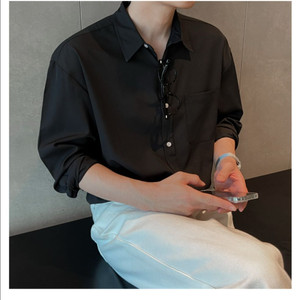 옷정리) 새상품_남자 여름 링클프리 셔츠 구김없는 셔츠