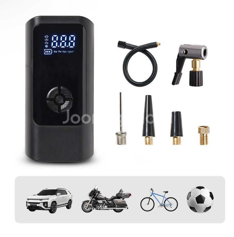 메이튼 휴대용 에어펌프 6000mAh + 30cm연장선--0