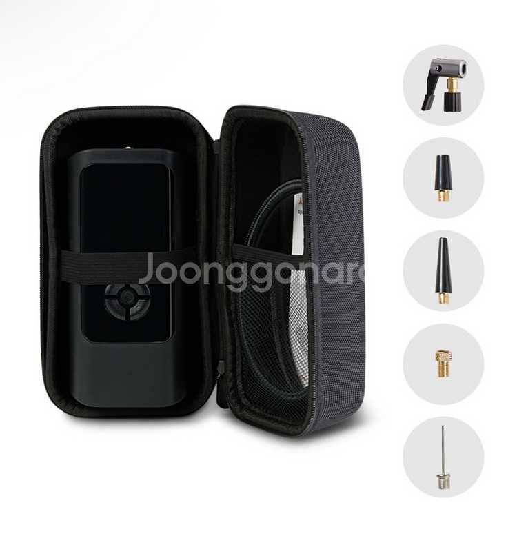 메이튼 휴대용 에어펌프 6000mAh + 30cm연장선--1