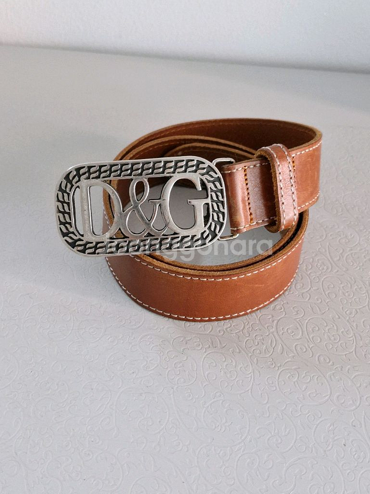 D&G 통가죽벨트--0