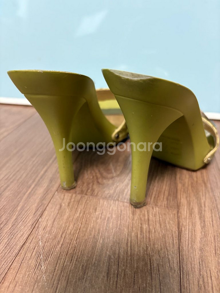 디올 힐 뮬 빈티지 225 정품 10cm--2
