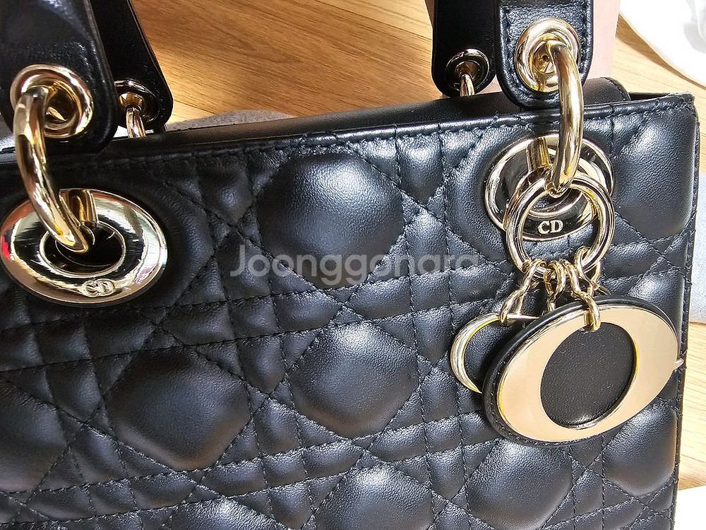 레이디 디올 스몰 블랙--2