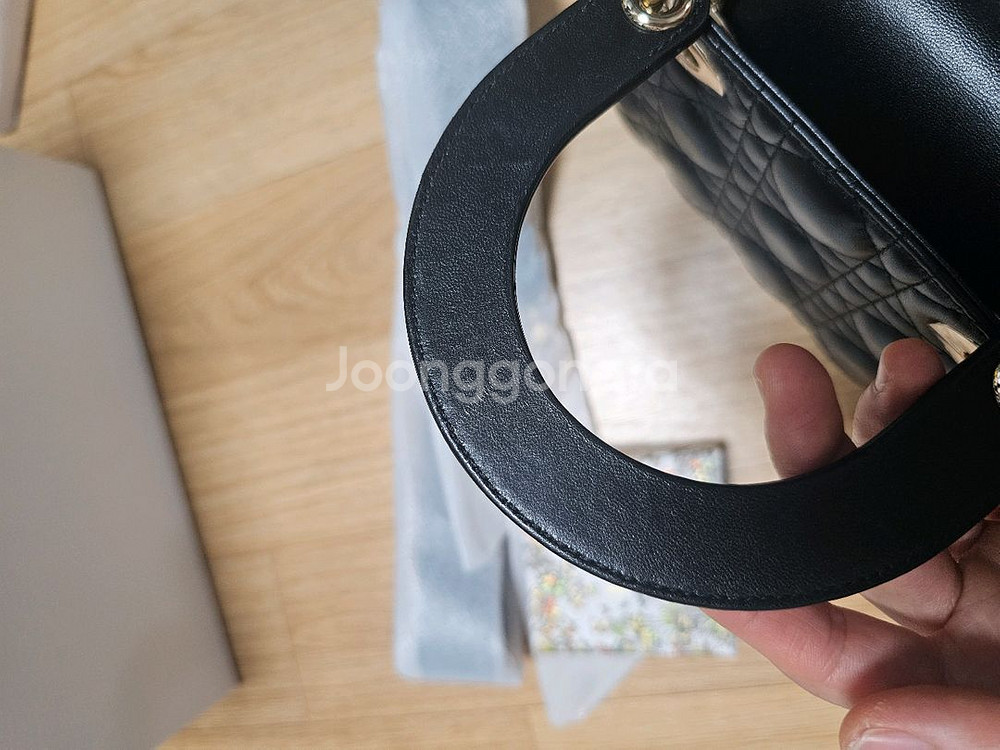 레이디 디올 스몰 블랙--3