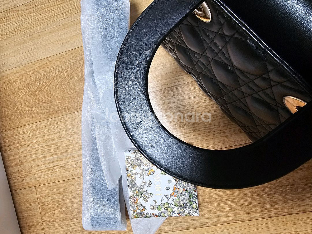 레이디 디올 스몰 블랙--4