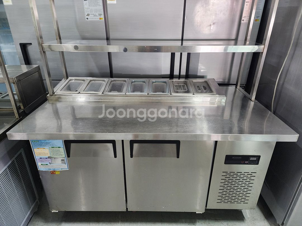 1500김밥 냉장고 상부선반 포함 판매 합니다--0