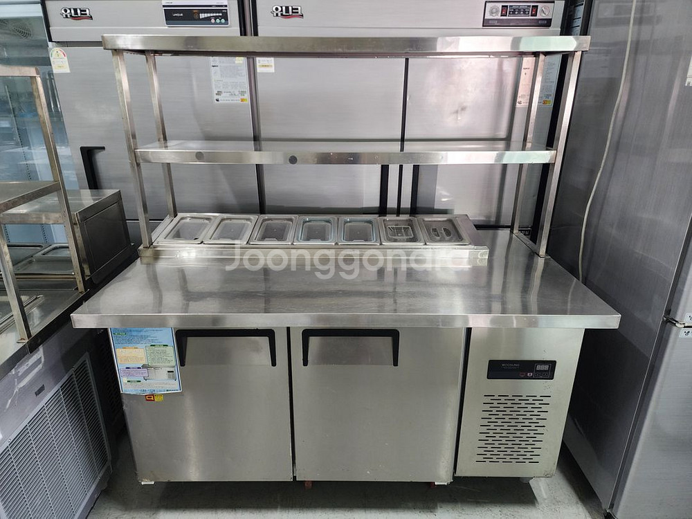 1500김밥 냉장고 상부선반 포함 판매 합니다--2