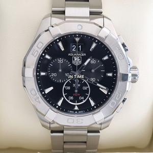 태그호이어 아쿠아레이서 크로노 쿼츠 검판 43mm