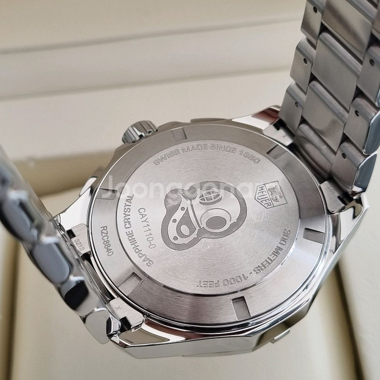 태그호이어 아쿠아레이서 크로노 쿼츠 검판 43mm--7
