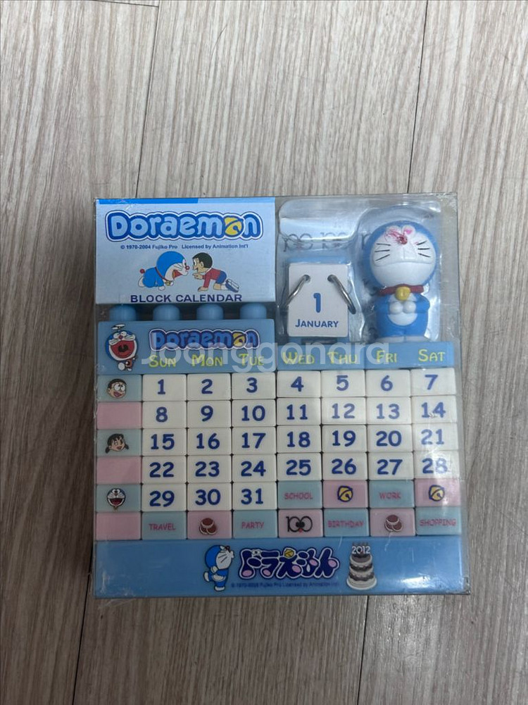 도라에몽 블록 만년 달력 캘린더--1
