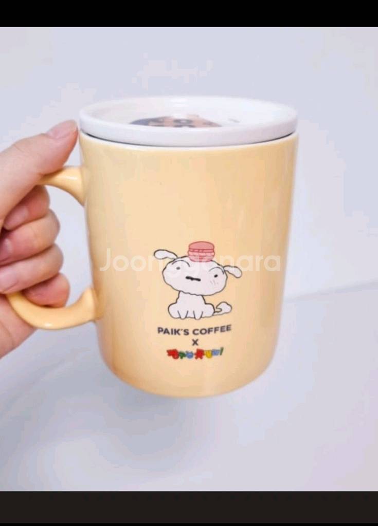 (미개봉새상품)짱구/흰둥이 빽다방 머그컵세트--5