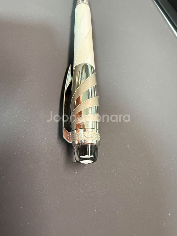 몽블랑 스타워커 세라믹듀에 화이트 수성펜 희귀템+케이스--2