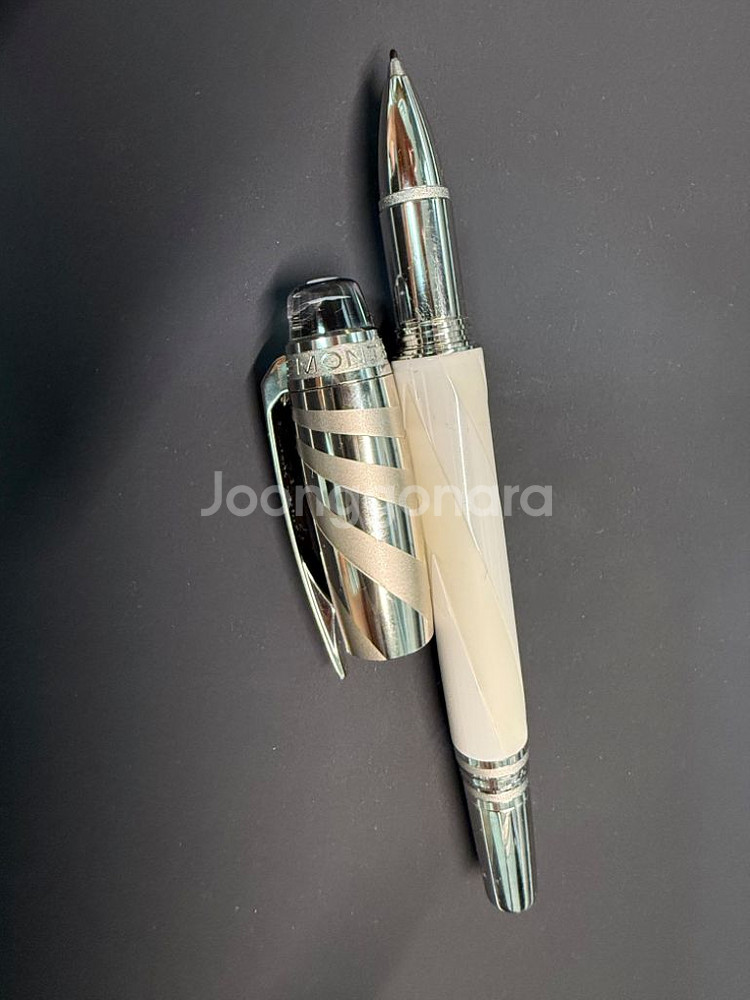 몽블랑 스타워커 세라믹듀에 화이트 수성펜 희귀템+케이스--4