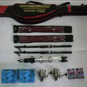 낚시가방+카본원투낚시대3.6m2대+5000번릴2대+릴줄