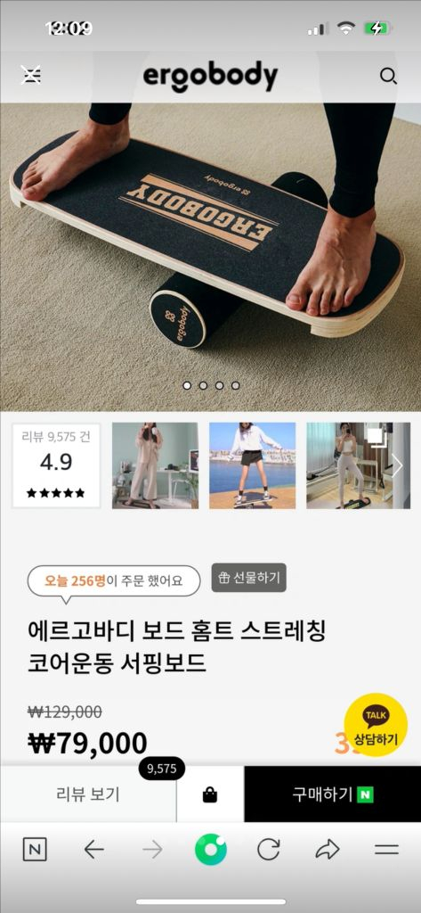 에르고바디 서핑보드 이미지