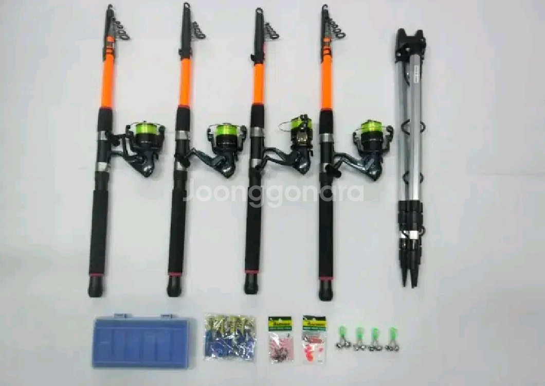 원투대3.4m5대+릴5대+받침대+테클박스,소품세트--0
