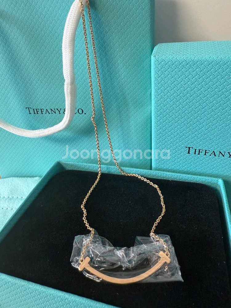 티파니앤코 스마일 목걸이--0