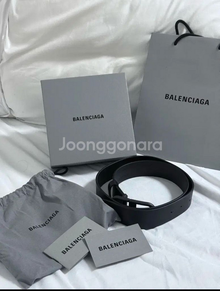[새상품] 발렌시아가 BB 라지 벨트 블랙--0